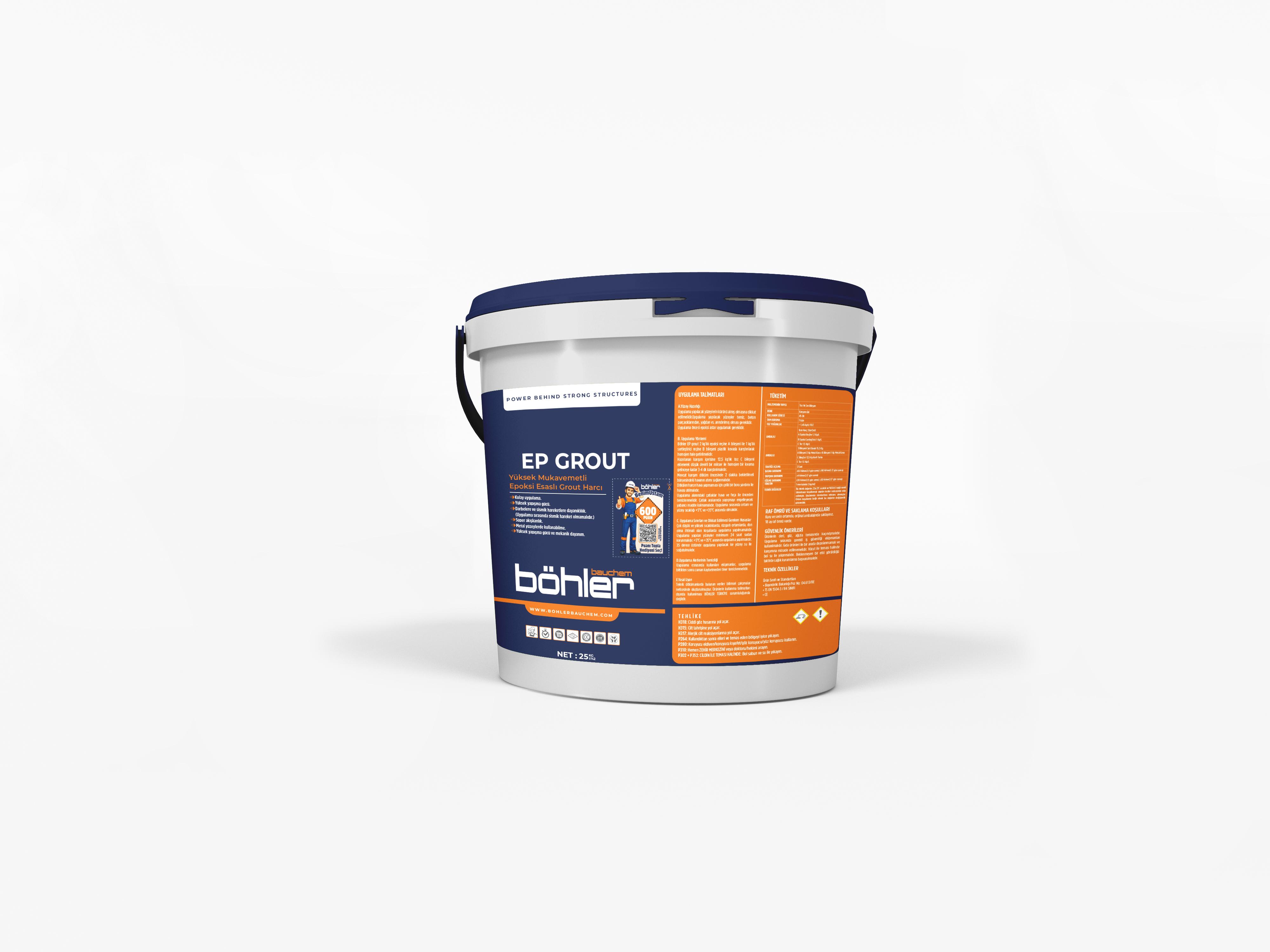 EP GROUT Yüksek Mukavemetli Epoksi Esaslı Grout Harcı