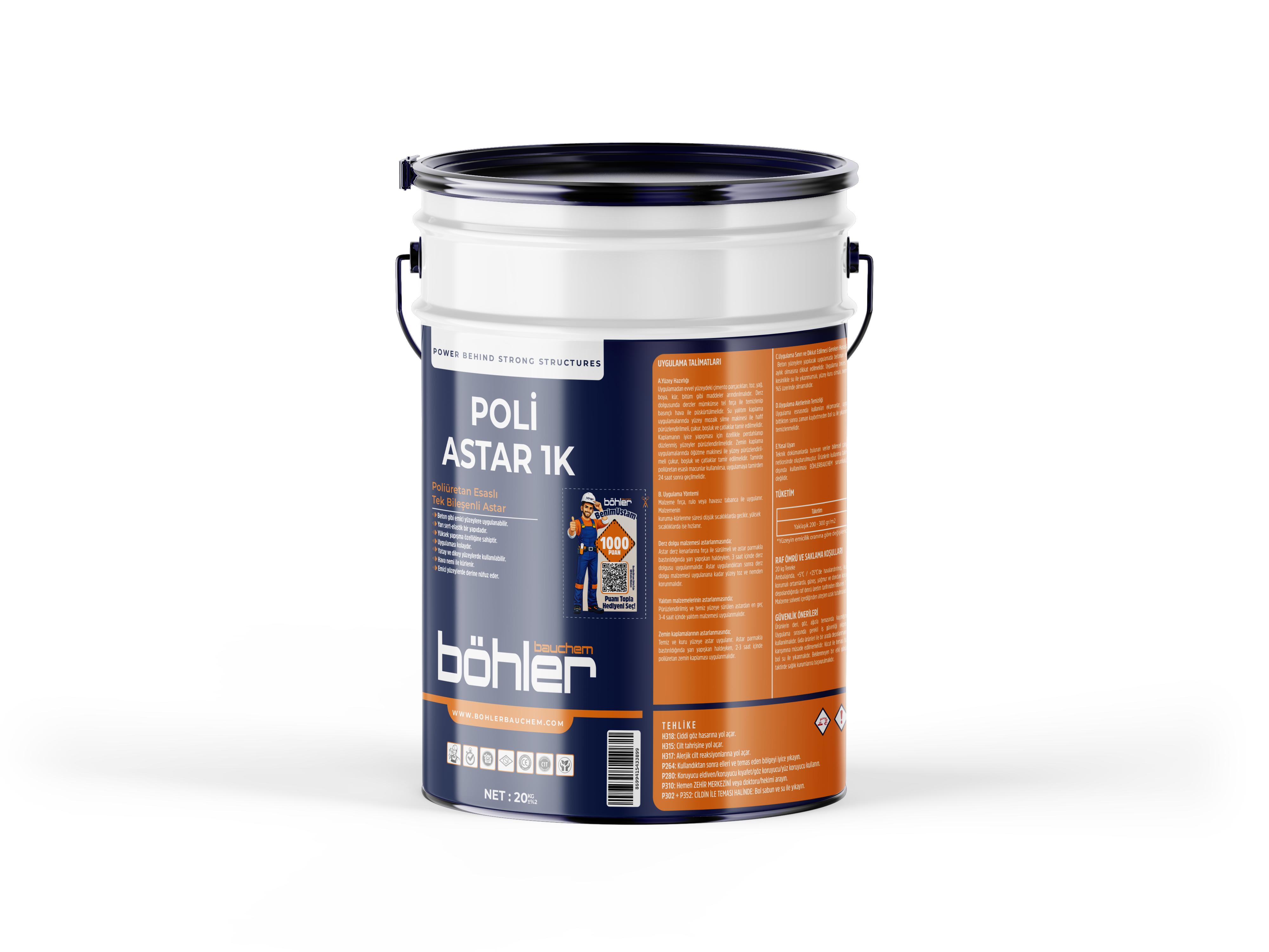 Poli Astar 1K Poliüretan Esaslı Tek Bileşenli Astar